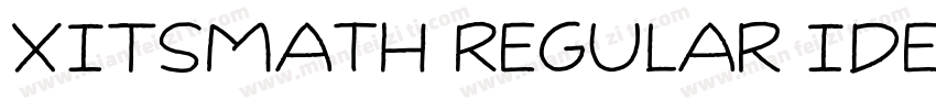 XITSMath Regular Identity H字体转换